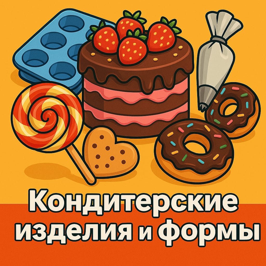 Кондитерские изделия и формы