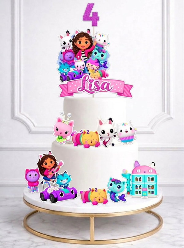 Макет "Gabby's Dollhouse" для пищевой печати А4