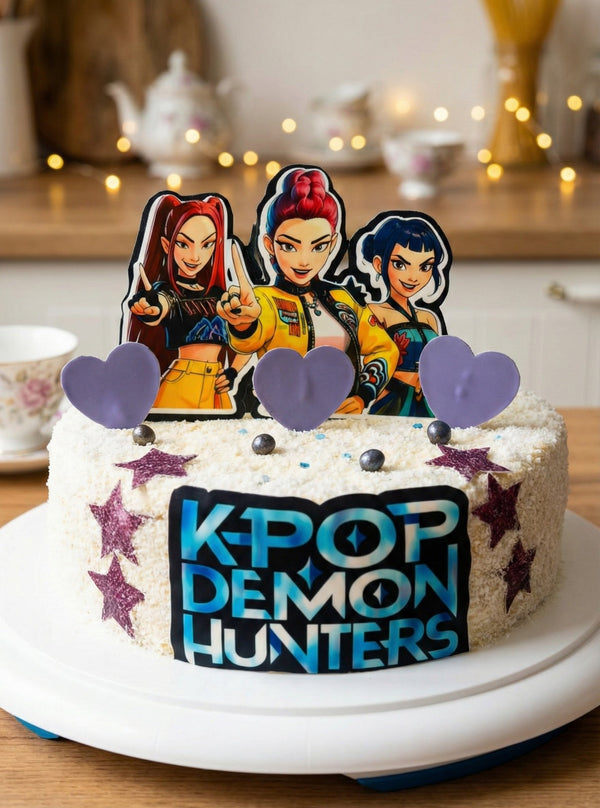 Макет "K-Pop Demon Hunters" для харчового друку А4
