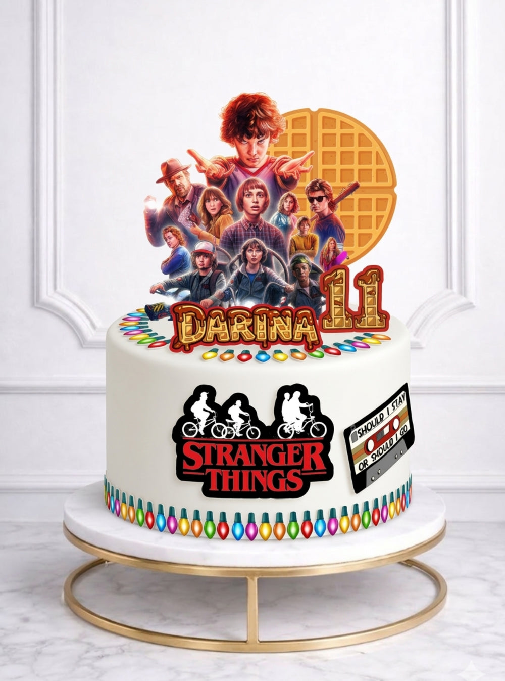 Макет "Stranger things" для пищевой печати А4